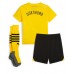 Billiga Borussia Dortmund Barnkläder Hemma fotbollskläder till baby 2023-24 Kortärmad (+ Korta byxor)